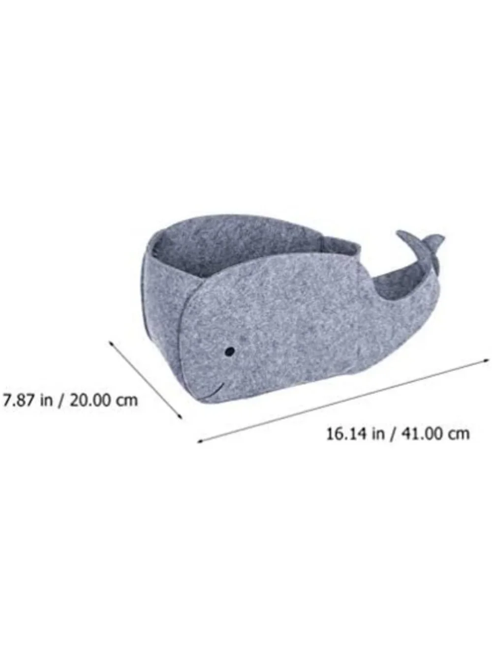 Whale-Shaped Felt Storage Bin | Foldable Fabric Organizer for Toys & Sundries